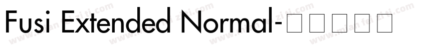 Fusi Extended Normal字体转换